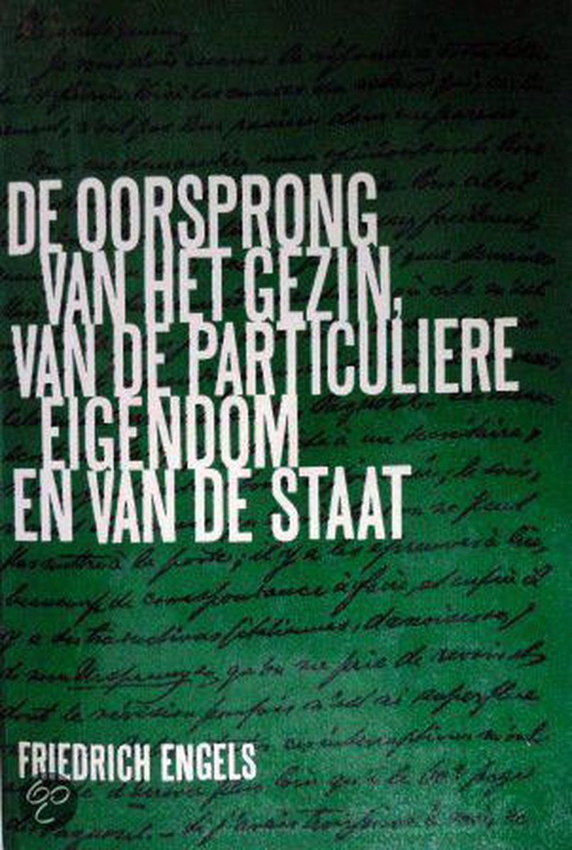Engels De Oorsprong Van Het Gezin, Van De Particuliere Eigendom En Van De Staat