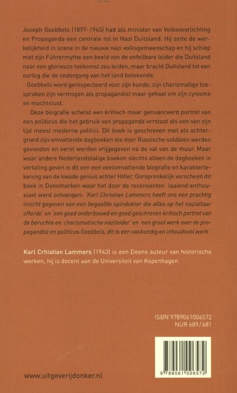 Joseph Goebbels / DOCUMENT achterkant