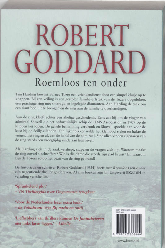 Roemloos ten onder Roemloos ten onder achterkant