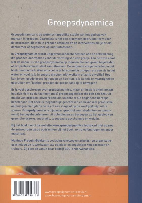 Groepsdynamica Groepsdynamica achterkant