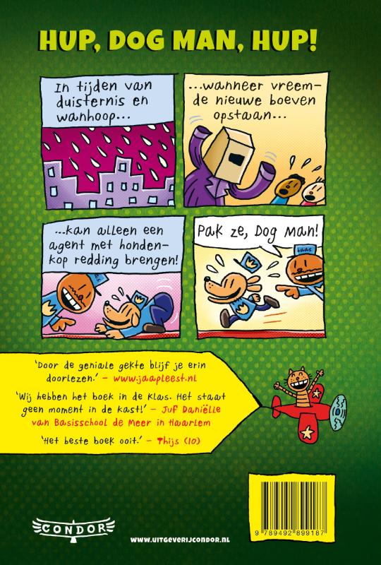 Dog Man gaat los! / Dog Man achterkant