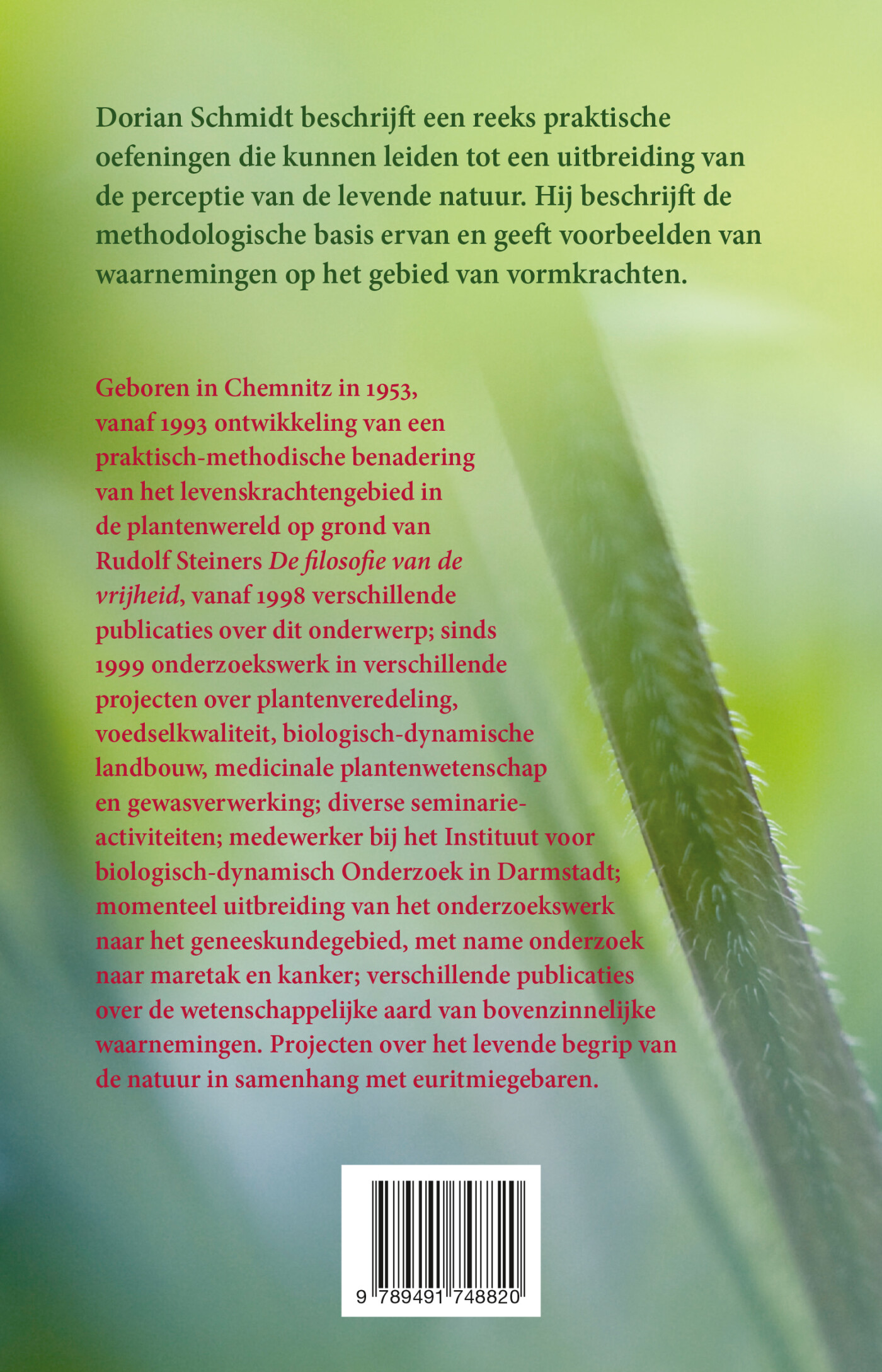 Levenskrachten - vormkrachten achterkant