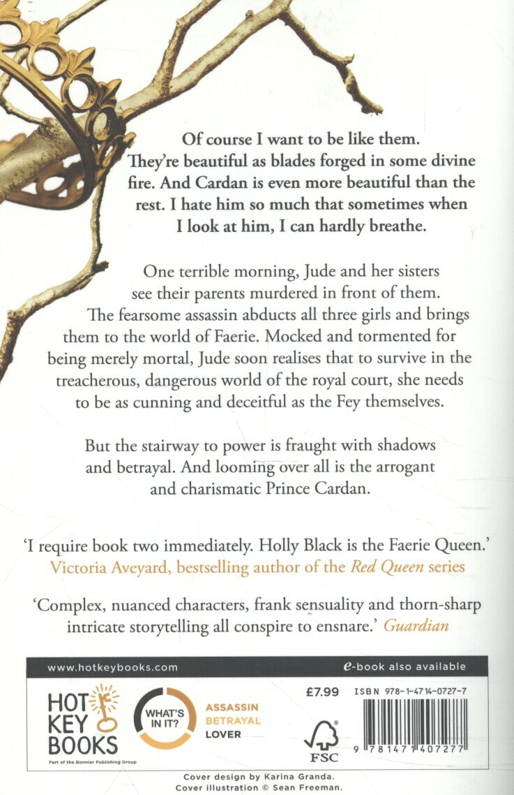 The cruel prince / The Folk of the Air / 1 achterkant