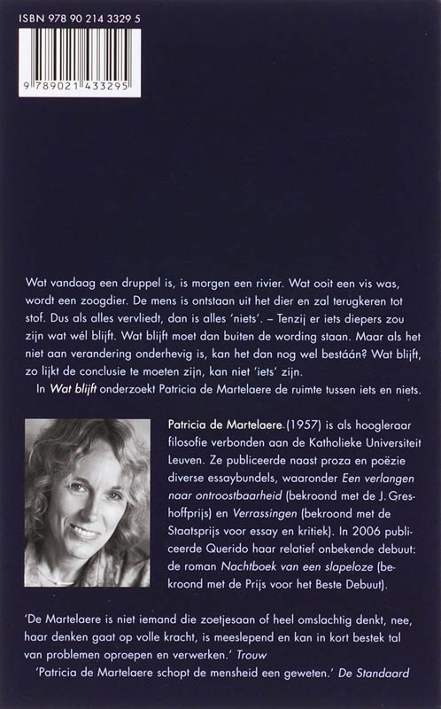 Wat blijft achterkant