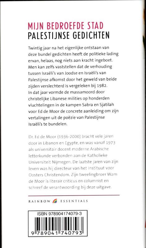 Mijn Bedroefde Stad. Mijn Bedroefde Stad. achterkant