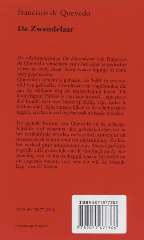 De zwendelaar achterkant