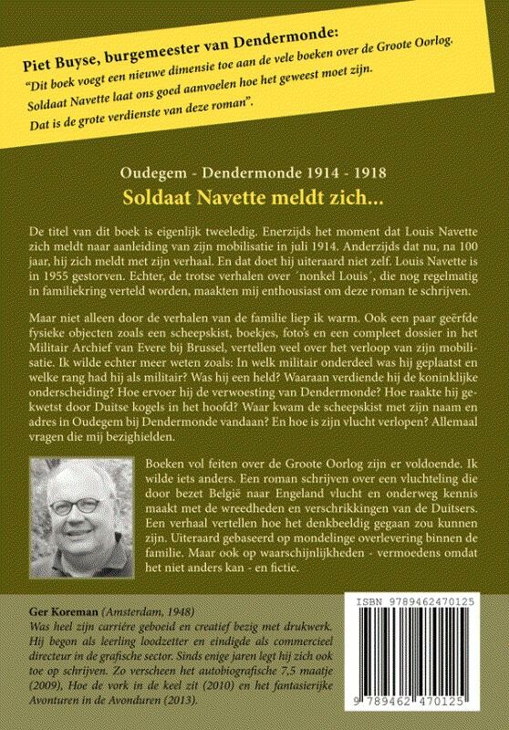 Soldaat Navette meldt zich ... achterkant