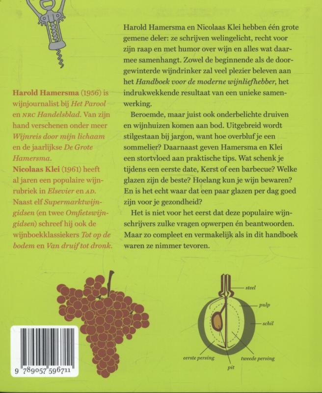 Handboek voor de moderne wijn liefhebber achterkant