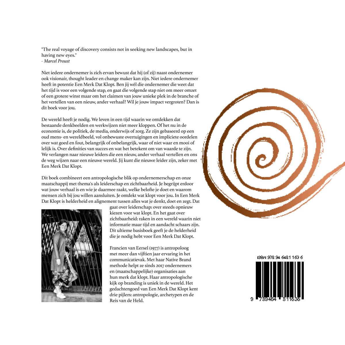Het grote boek voor een merk dat klopt achterkant