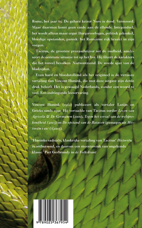 Historiën Historiën achterkant