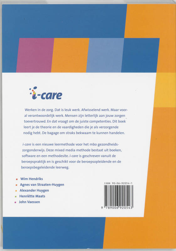 i-care Anatomie / ziekteleer voor verzorgenden 2 achterkant