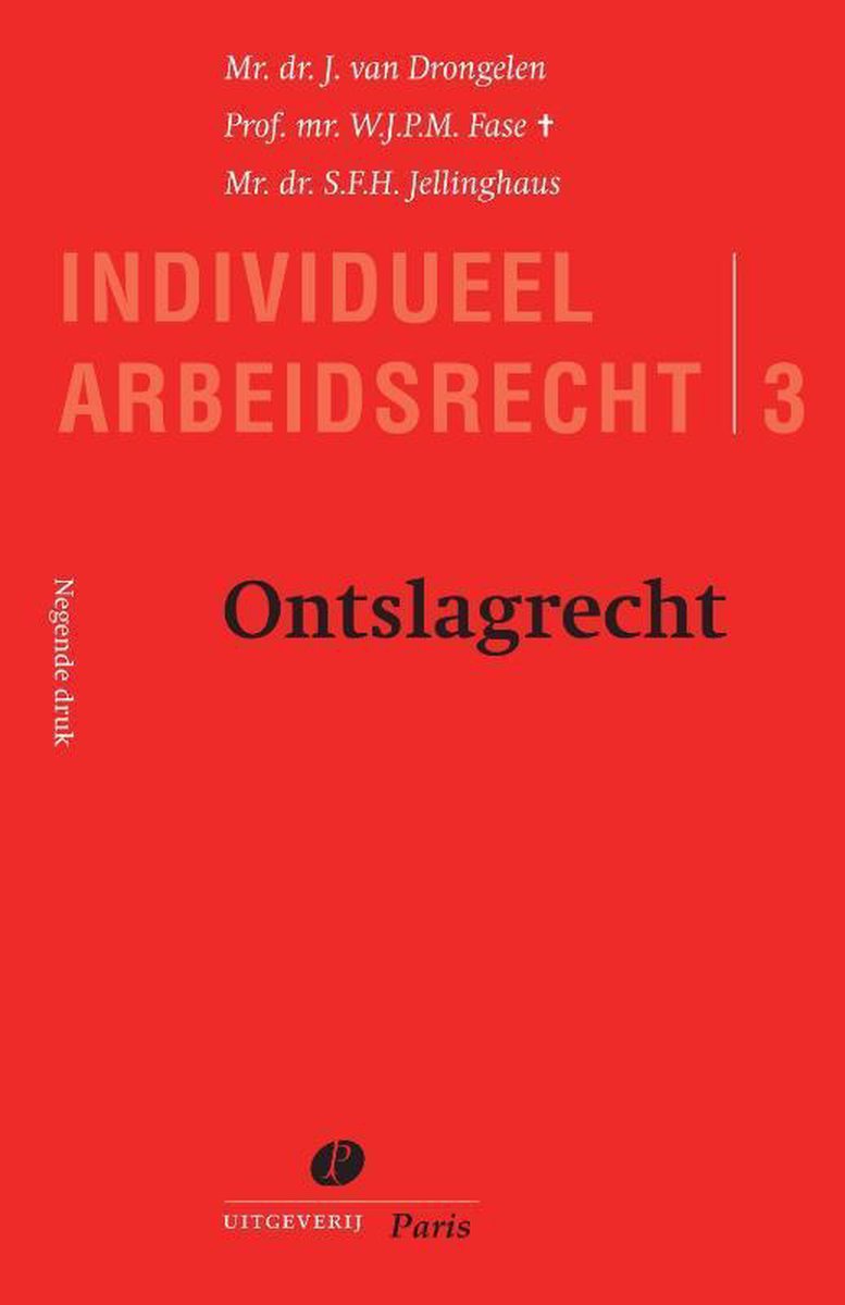 boekenbalie_9789462512184_cover Ontslagrecht / Individueel Arbeidsrecht / 3