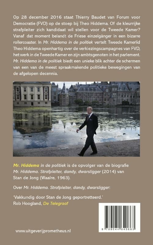 Mr. Hiddema in de politiek achterkant