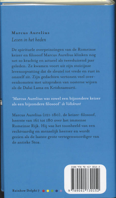 Leven in het heden achterkant
