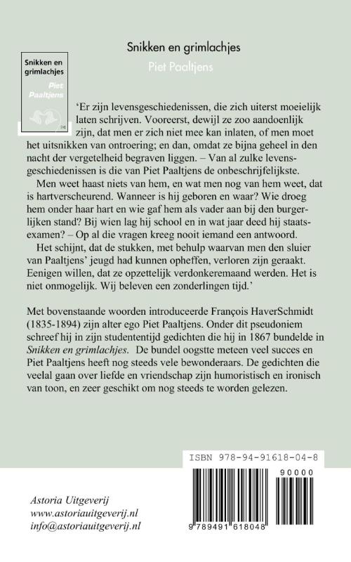 Snikken en grimlachjes achterkant
