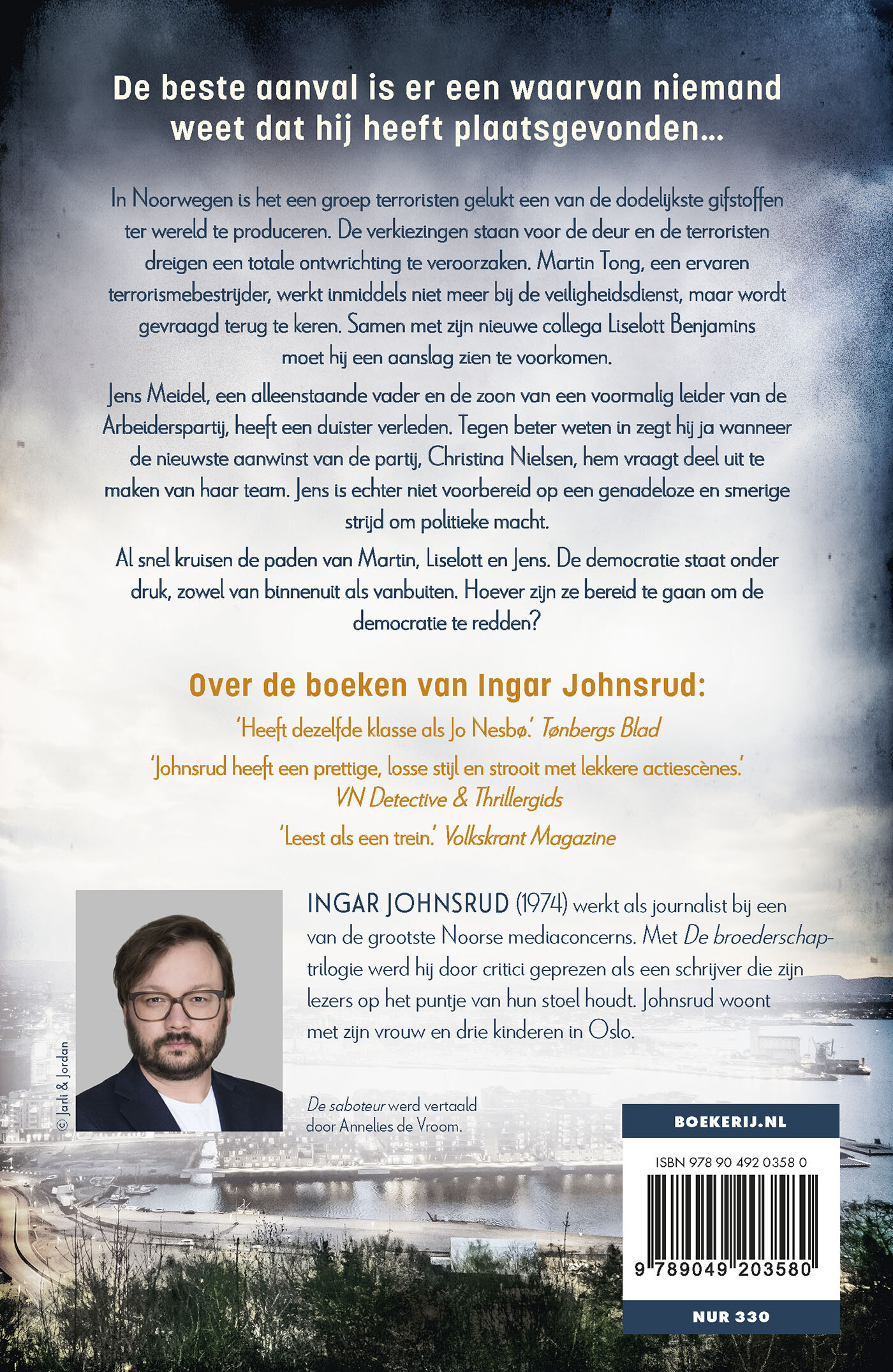 De saboteur achterkant