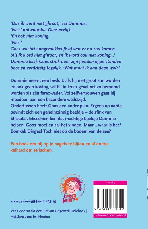 Dummie de mummie en de sfinx van Shakaba / Dummie de mummie / 3 Dummie de mummie en de sfinx van Shakaba / Dummie de mummie / 3 achterkant