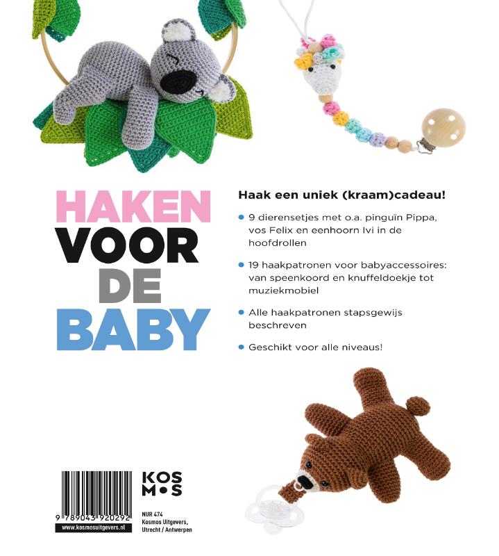 Haken voor de baby achterkant