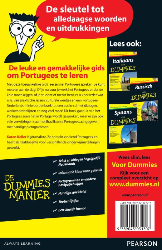 Portugees voor Dummies / Voor Dummies achterkant