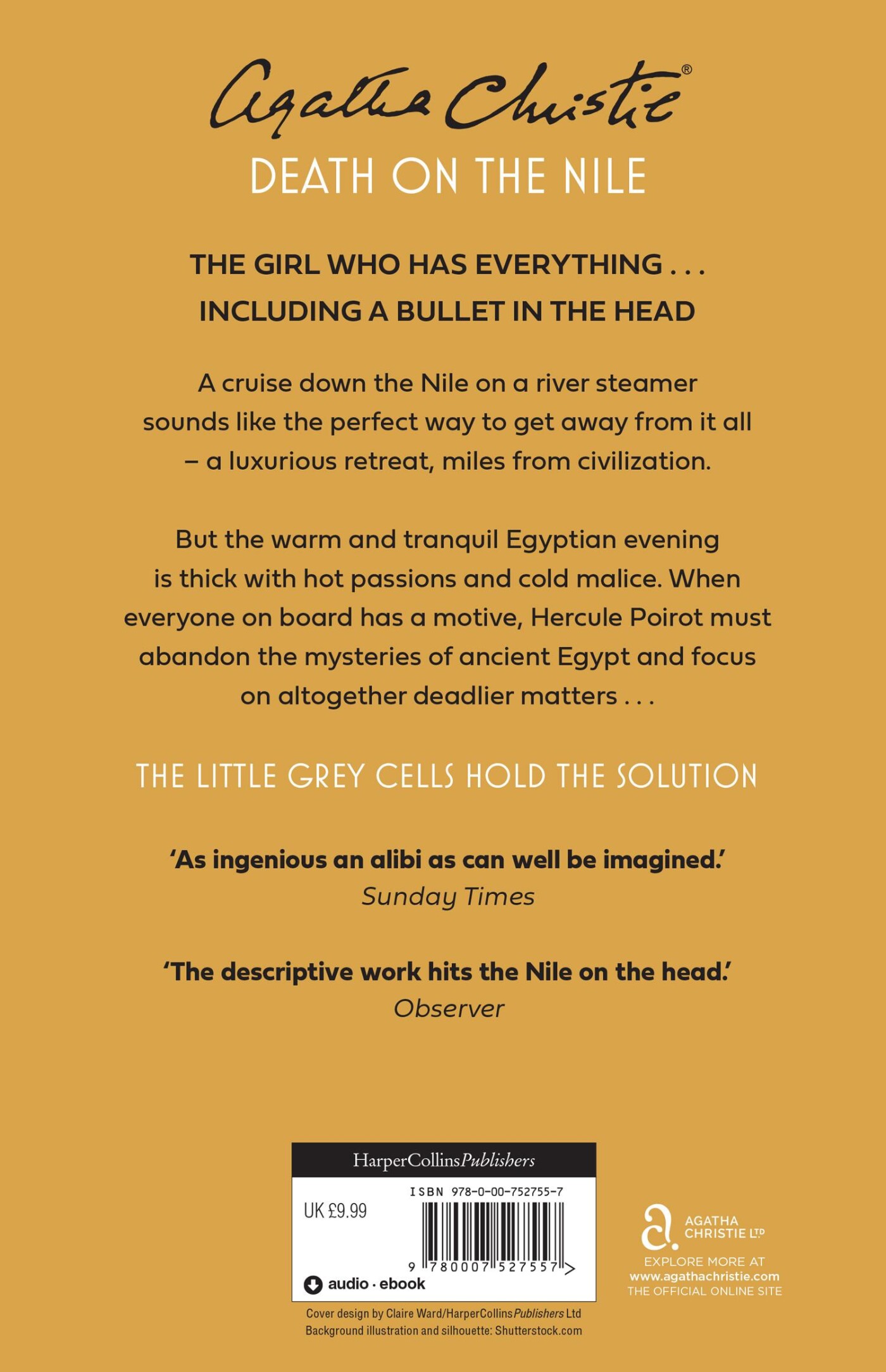 Death on the Nile / Hercule Poirot / 18 achterkant
