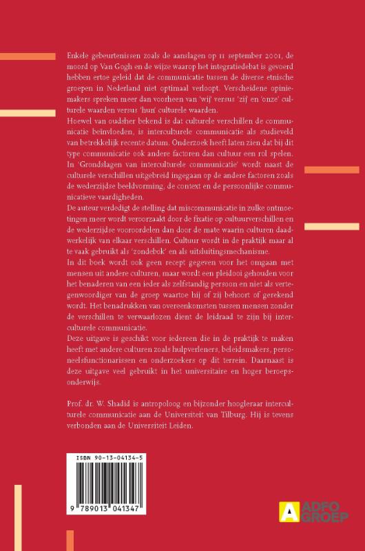 Grondslagen van interculturele communicatie Grondslagen van interculturele communicatie achterkant