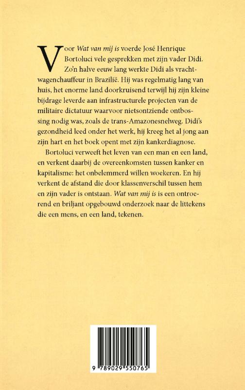 Wat van mij is achterkant