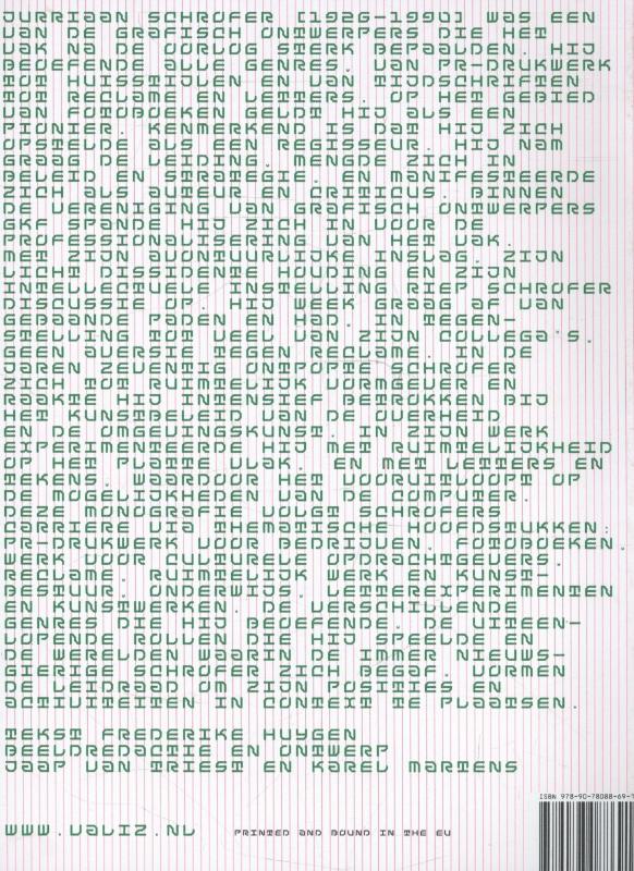 Jurriaan Schrofer achterkant