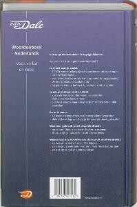 Van Dale Woordenboek Nederlands voor vmbo en mbo achterkant