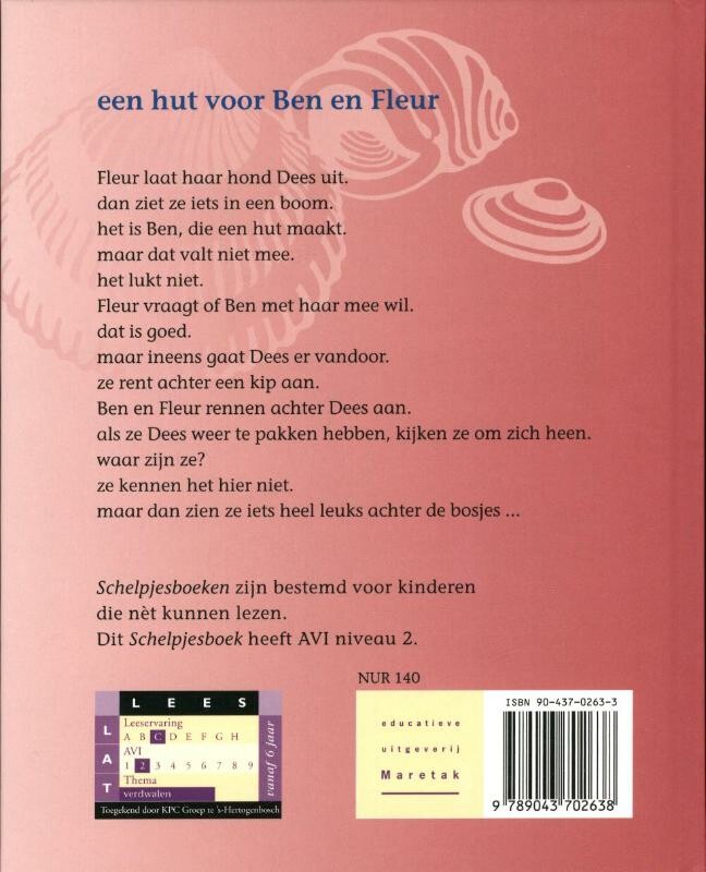 Een hut voor Ben en Fleur / Schelpjes achterkant