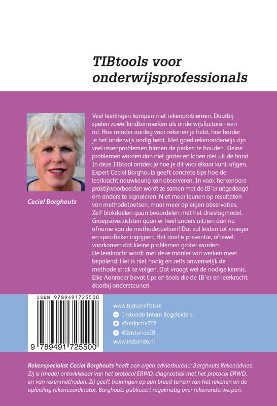 Voorkom ernstige rekenproblemen / TIBtools achterkant