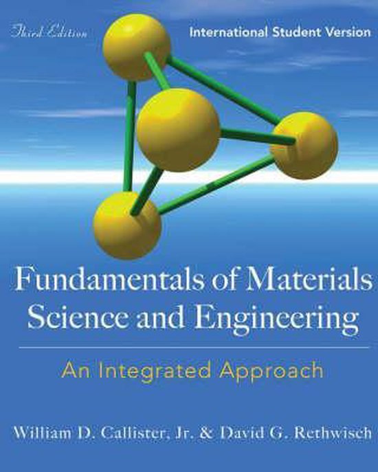 William D. Callister Fundamentals Of Materials Science And Engineering