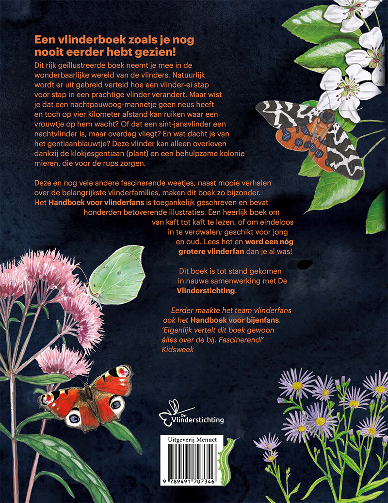 Handboek voor vlinderfans achterkant