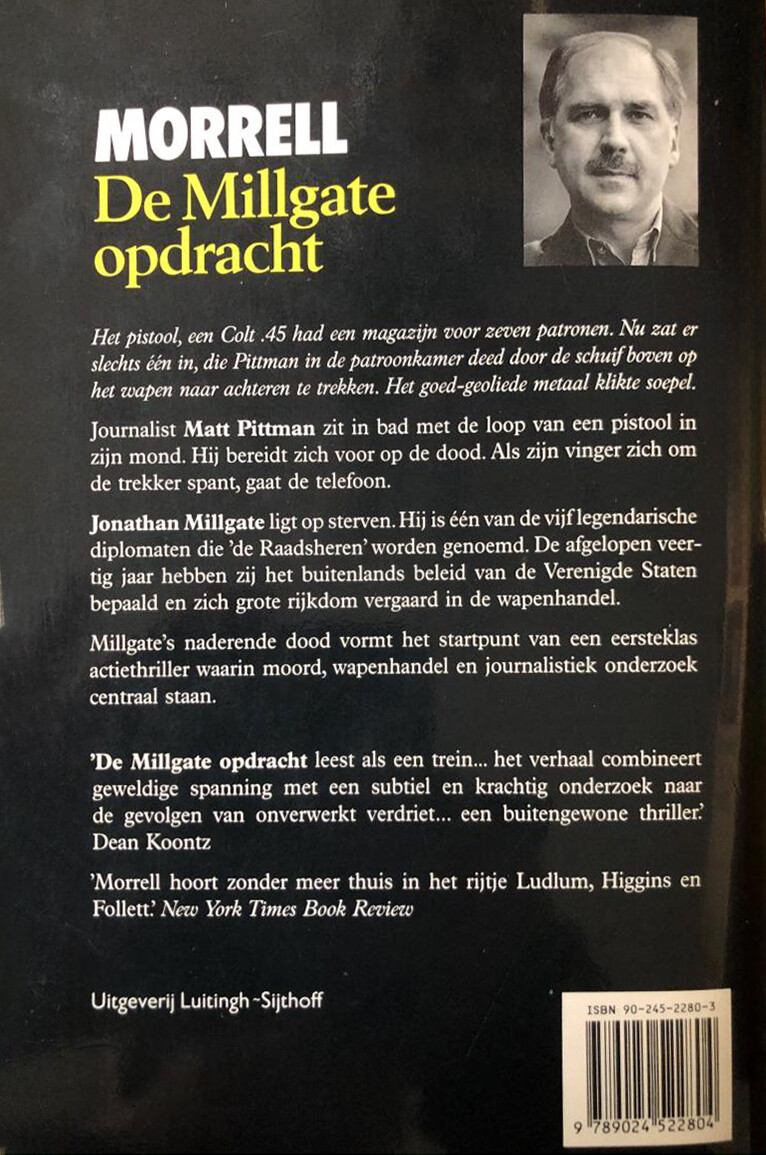 De Millgate opdracht achterkant
