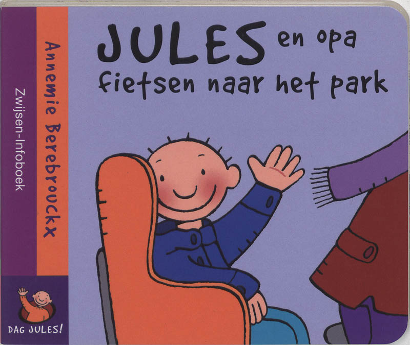 Jules en opa fietsen naar het park