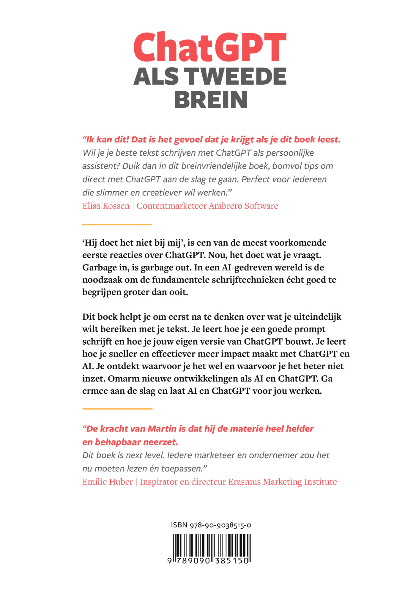 ChatGPT als tweede brein achterkant