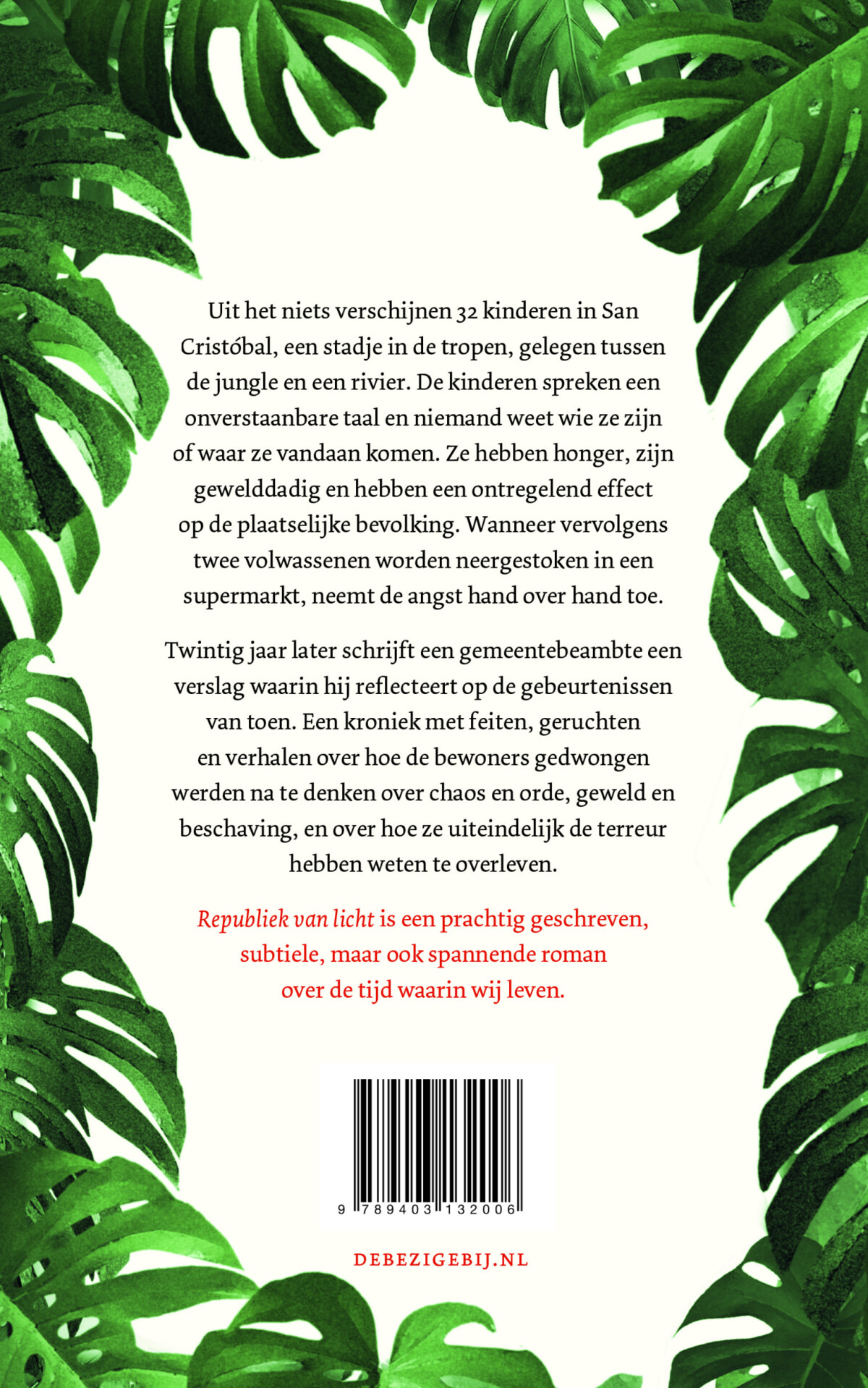 Republiek van licht Republiek van licht achterkant