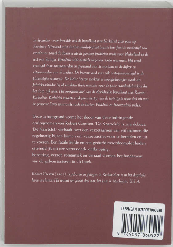 De kaartclub achterkant