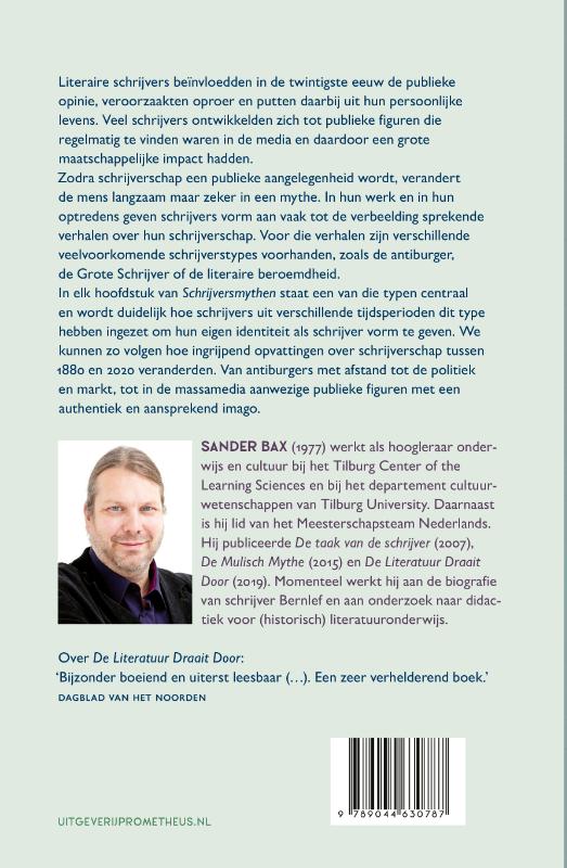 Schrijversmythen achterkant