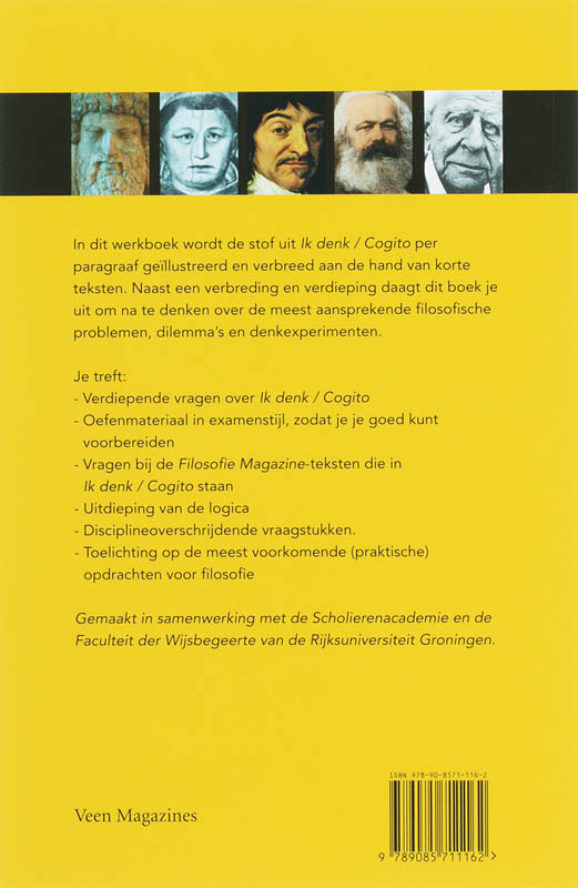 VWO / Ik denk/Cogito / Werkboek achterkant