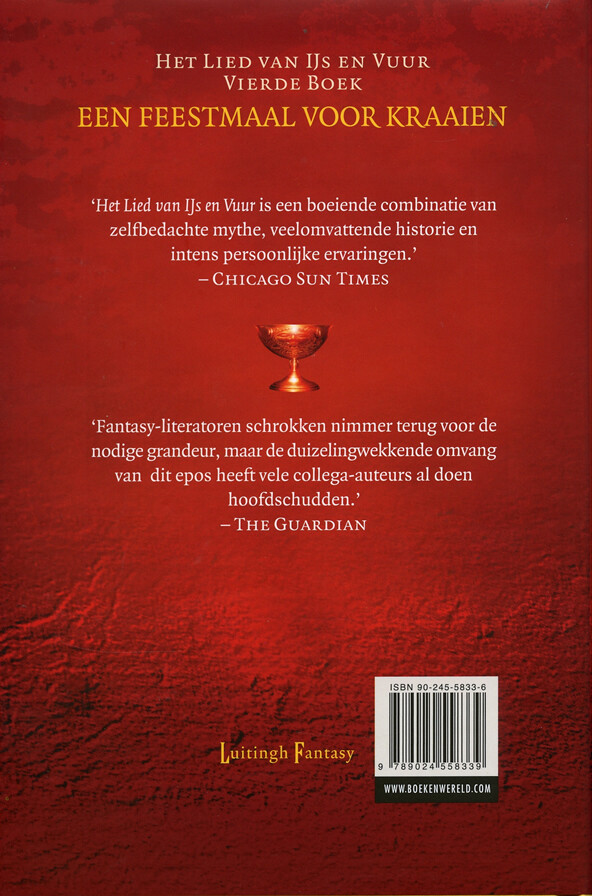 Een feestmaal voor kraaien / Het lied van ijs en vuur / 4 Een feestmaal voor kraaien / Het lied van ijs en vuur / 4 achterkant