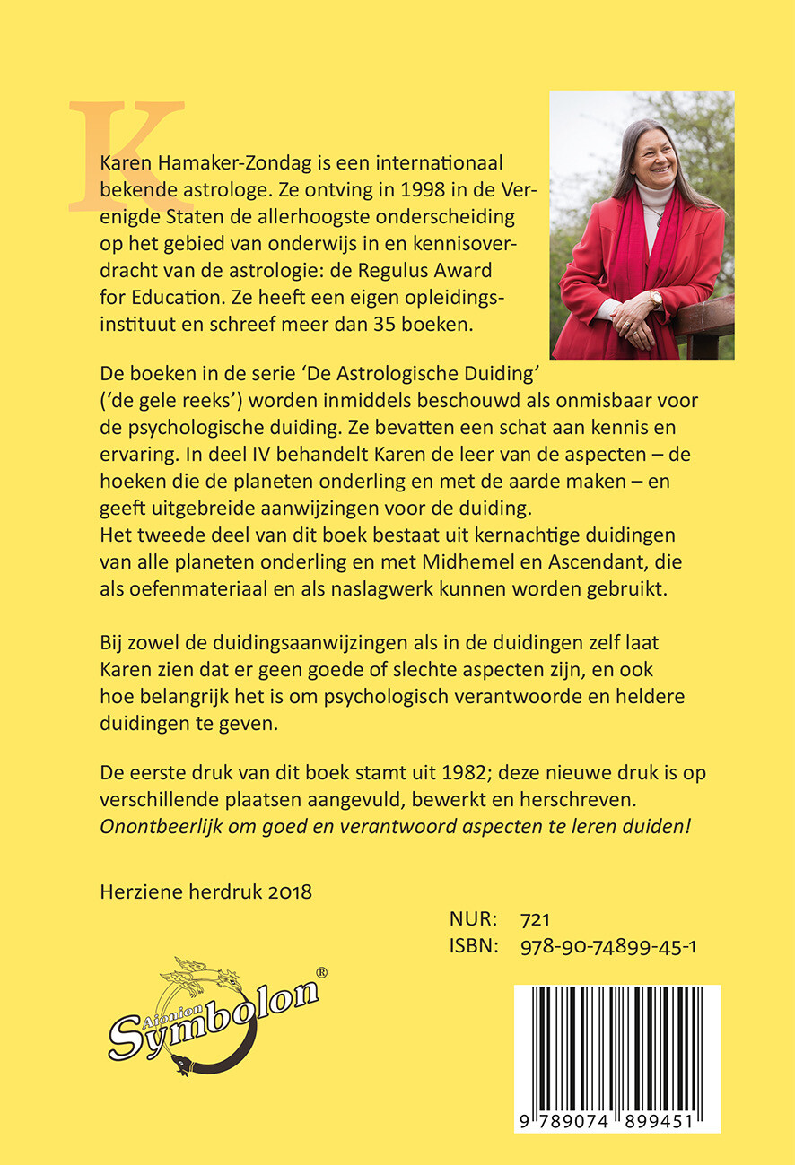 Analyse van aspecten / De astrologische duiding / 4 achterkant