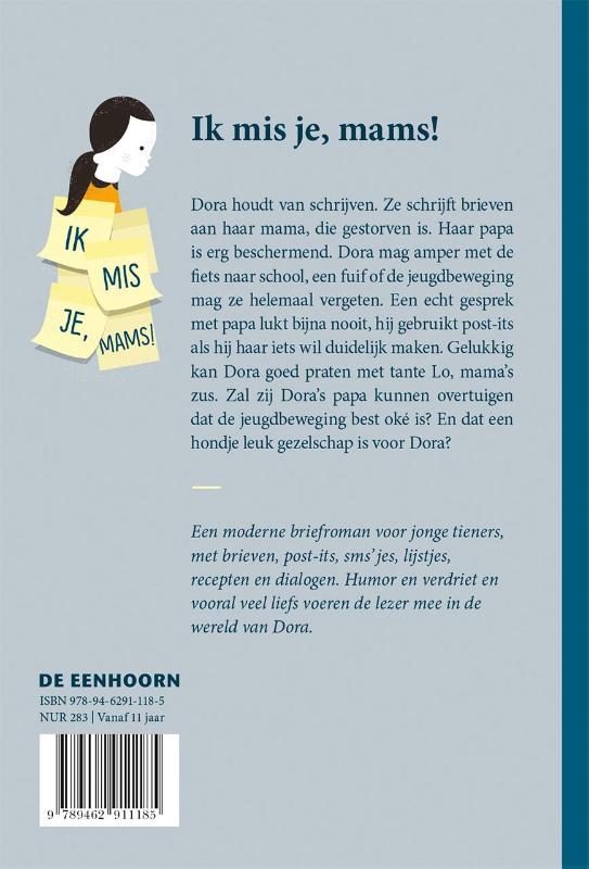Ik mis je, mams! achterkant