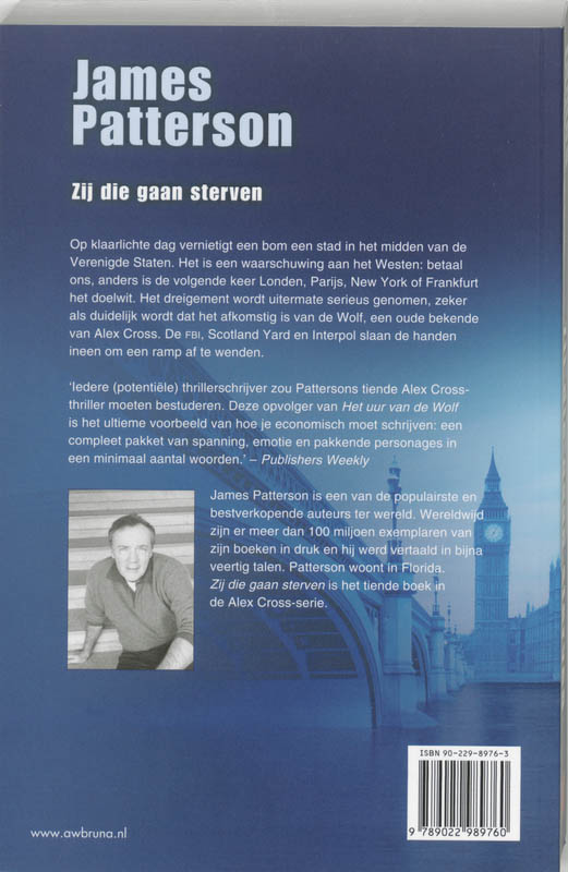 Zij die gaan sterven / Alex Cross / 10 Zij die gaan sterven / Alex Cross / 10 achterkant