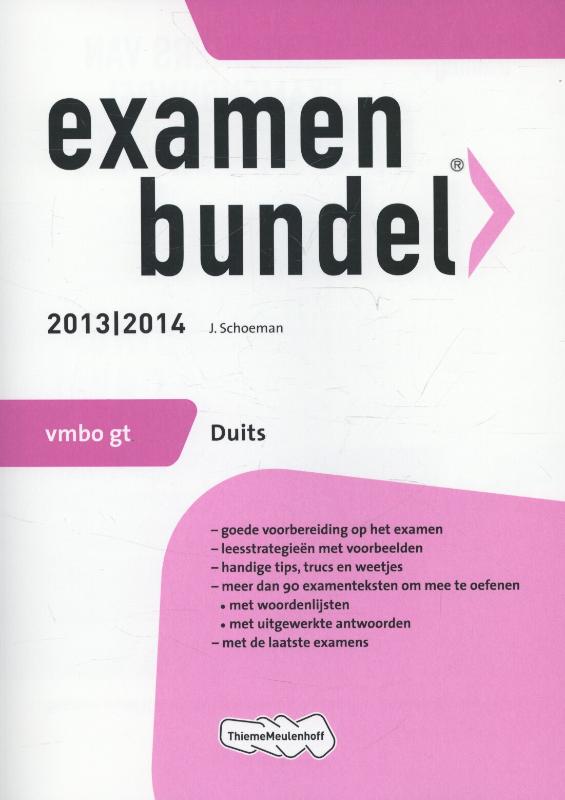 Examenbundel Vmbo gt Duits 2013/2014