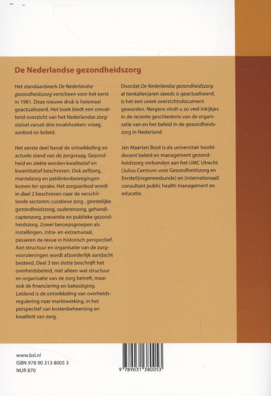 De Nederlandse gezondheidszorg achterkant