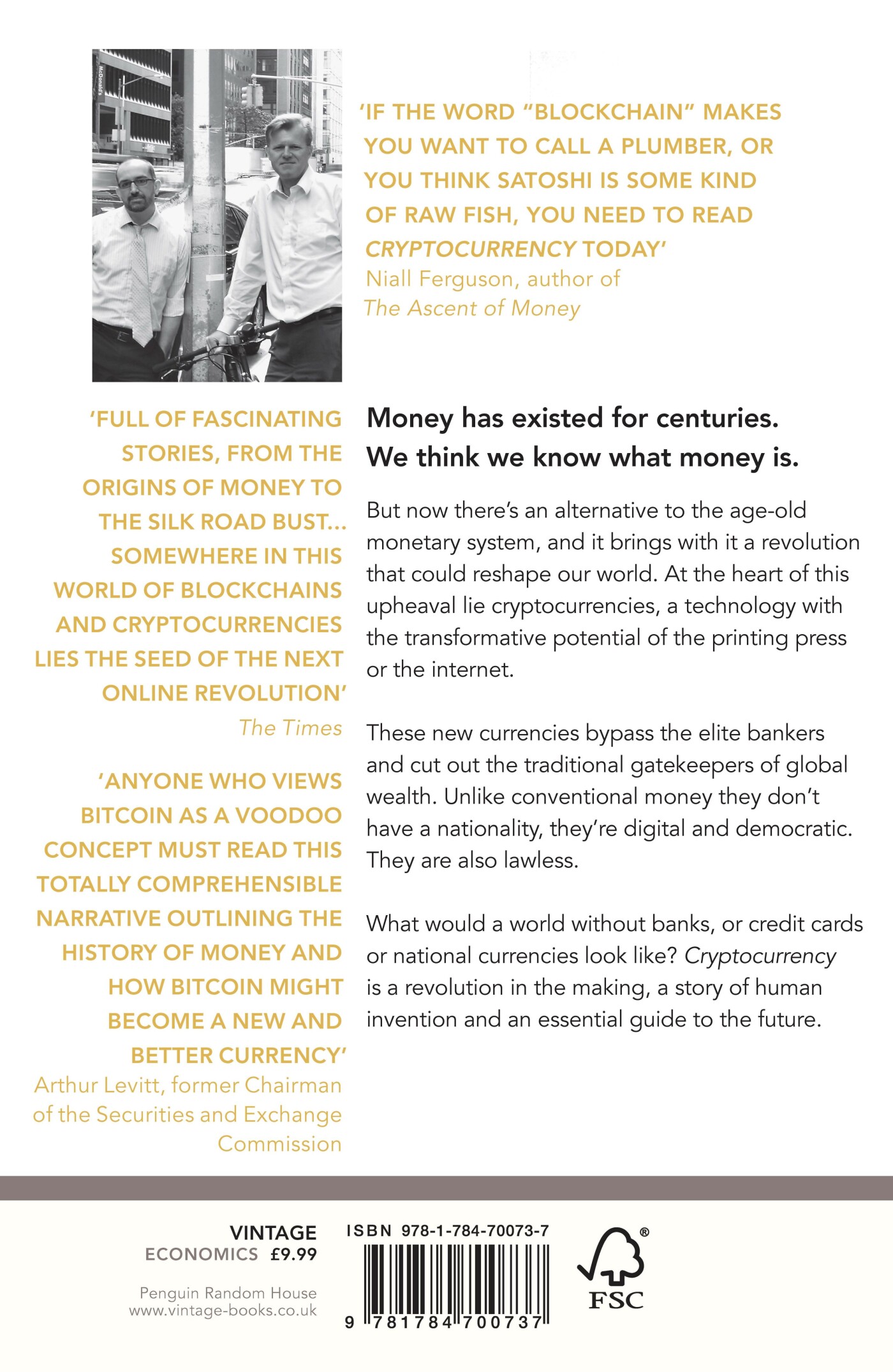 Cryptocurrency achterkant