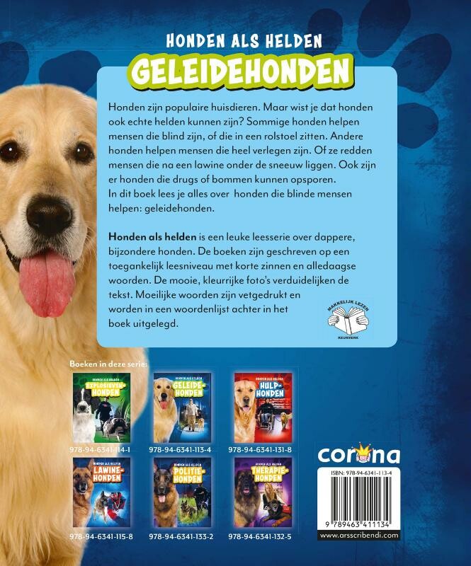 Geleidehonden / Honden als helden achterkant