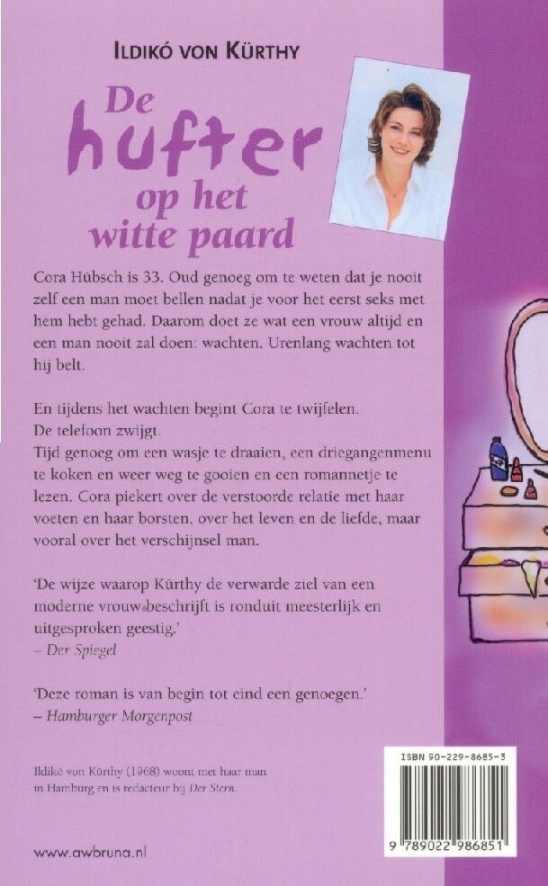 De hufter op het witte paard achterkant