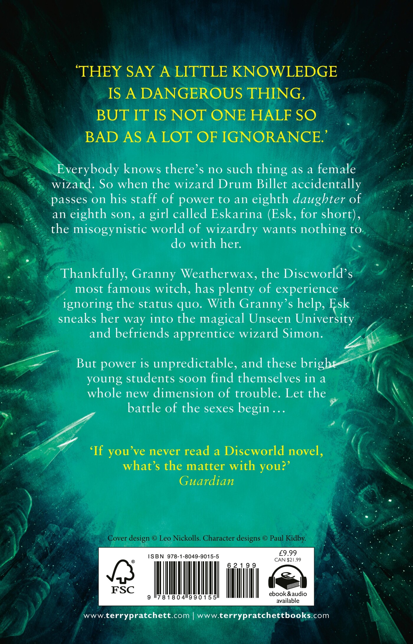Equal Rites / Discworld Novels achterkant