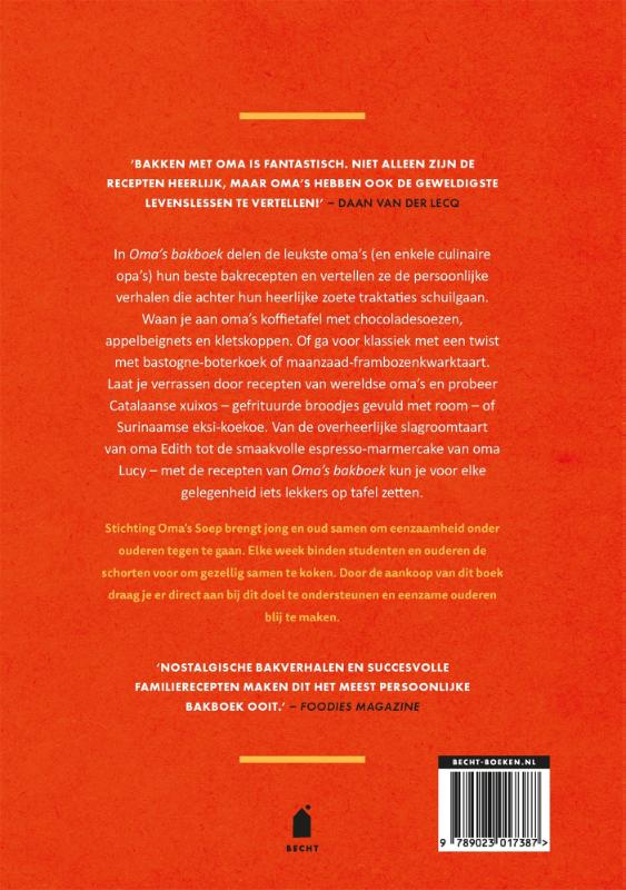 Oma's bakboek achterkant